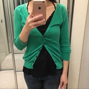 Kelly green BR sweater cardigan